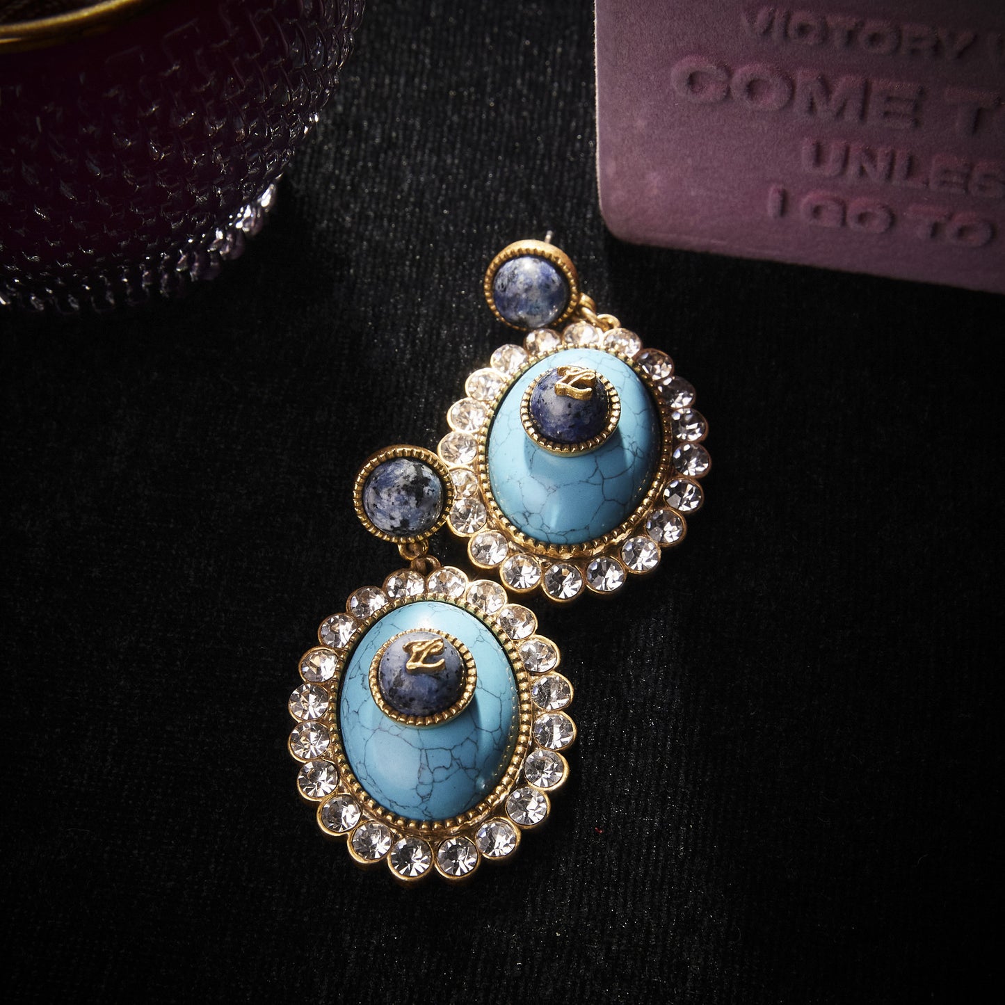 Refined Swarovski Crystal Copper Alloy Earrings  KK-9114