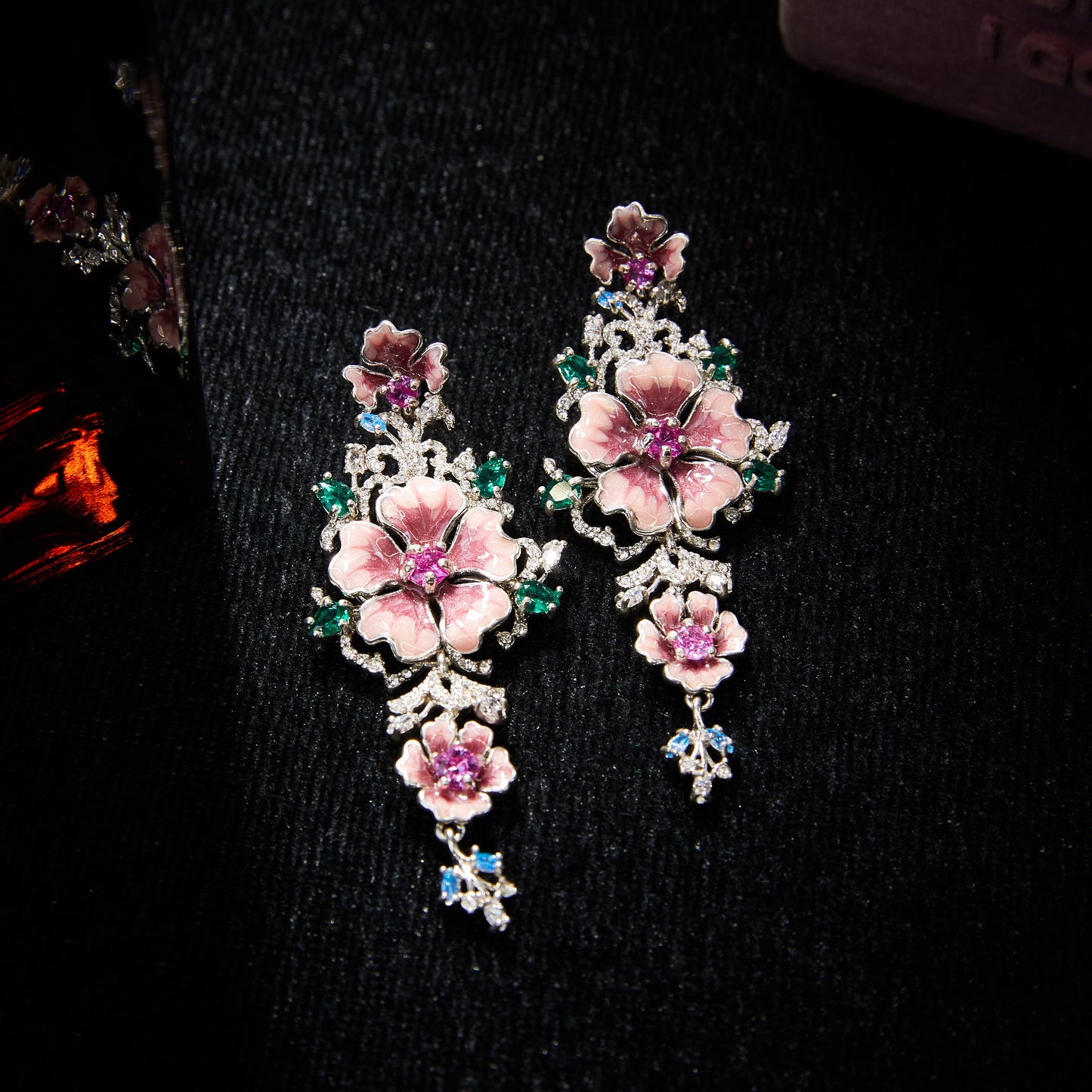 Refined Swarovski Crystal Copper Alloy Earrings  KK-JB0025