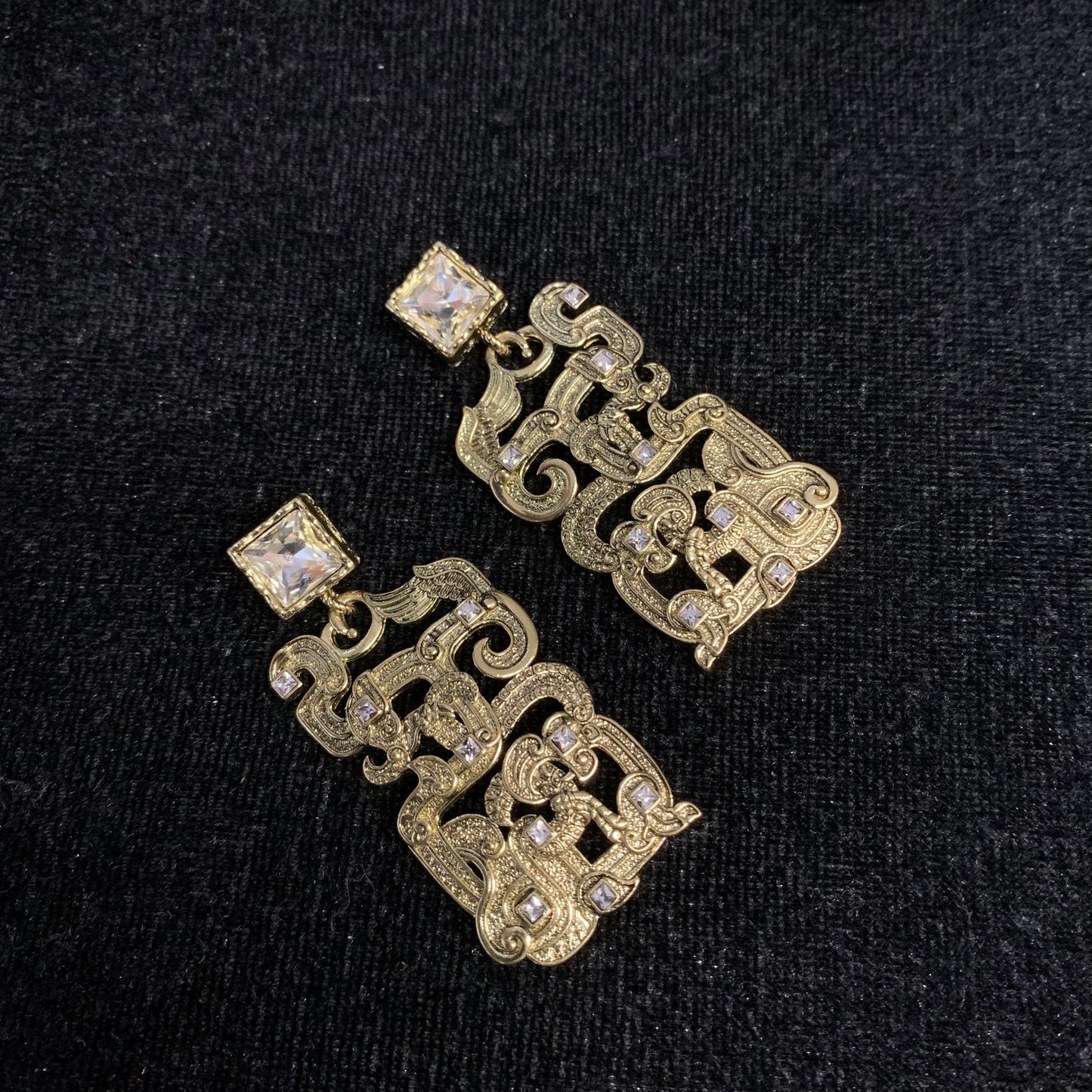 Refined Swarovski Crystal Copper Alloy Earrings KK-92144