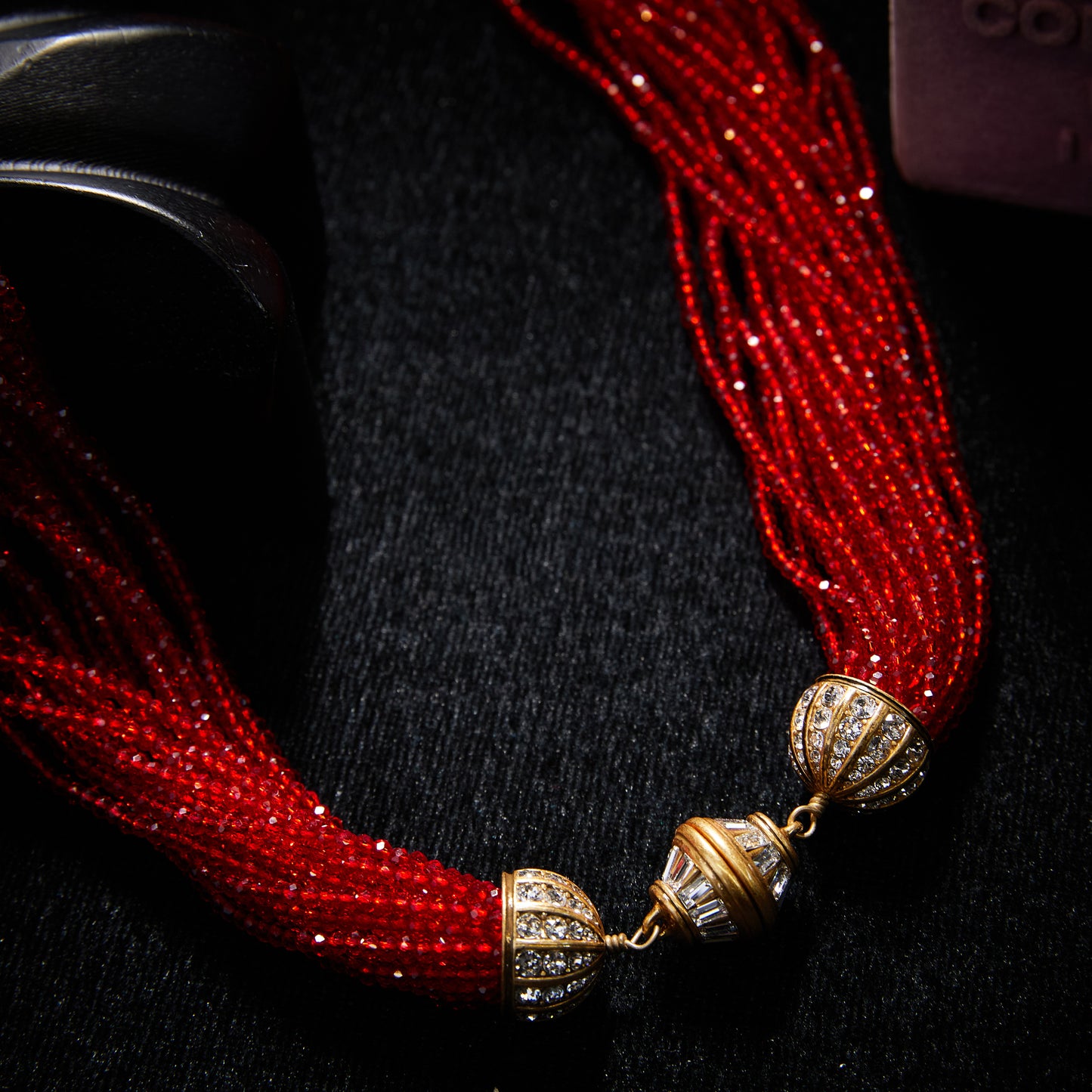 Sparkling Swarovski Crystal Copper Alloy Necklace KK-JB0131