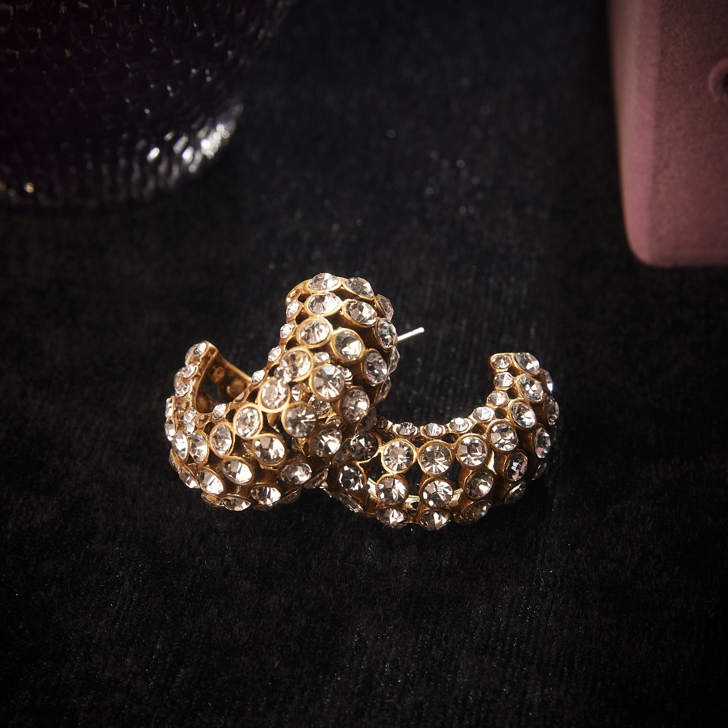 Refined Swarovski Crystal Copper Alloy Earrings  KK-91484