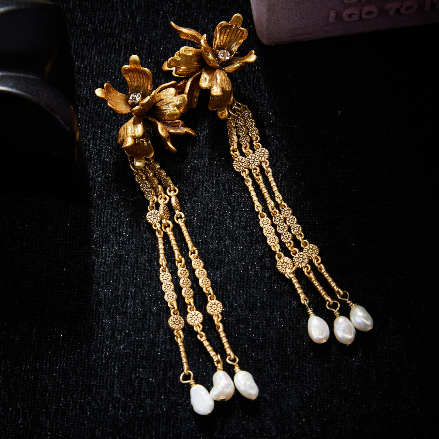 Refined Swarovski Crystal Copper Alloy Pearl-Imitation Jewelry Set KK-JB0040