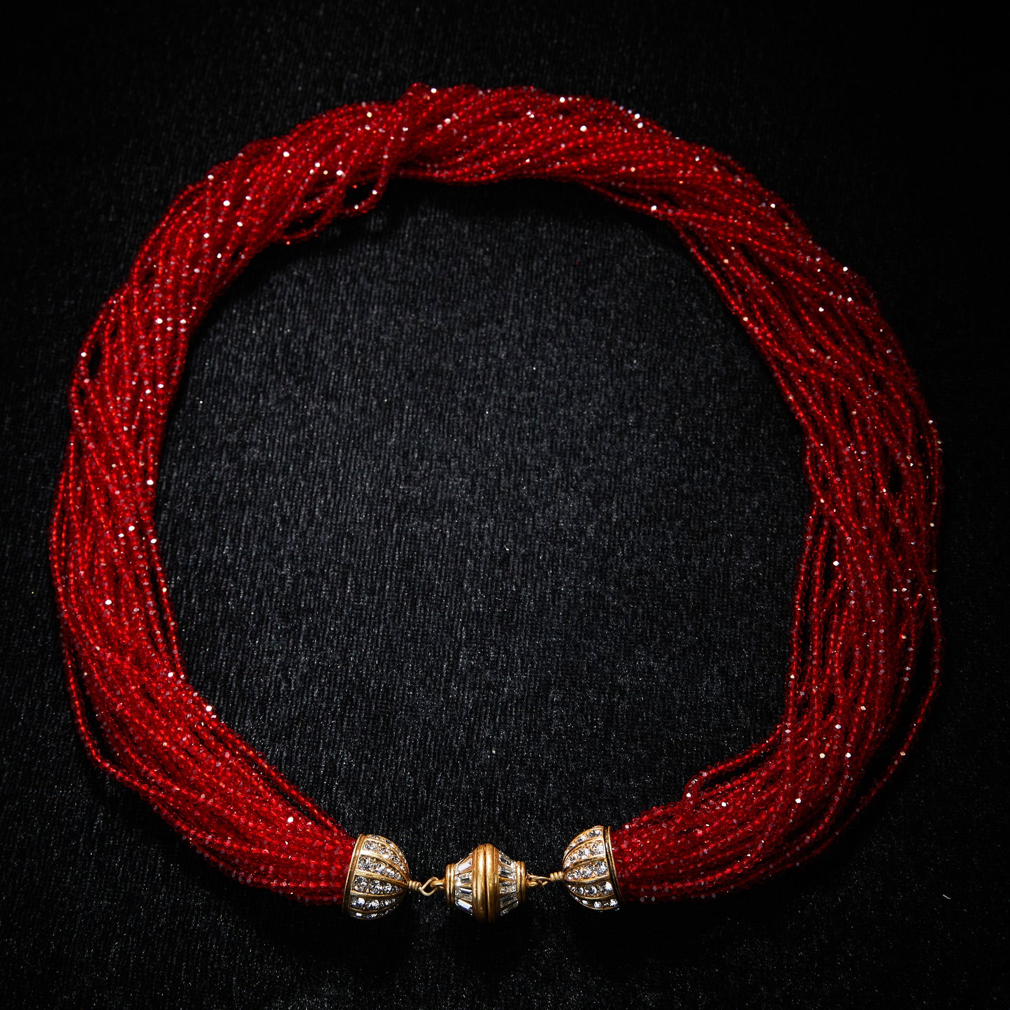 Sparkling Swarovski Crystal Copper Alloy Necklace KK-JB0131