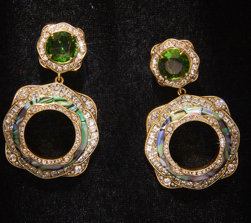 Sparkling Swarovski Crystal Copper Alloy Necklace & Earrings Set KK-92199