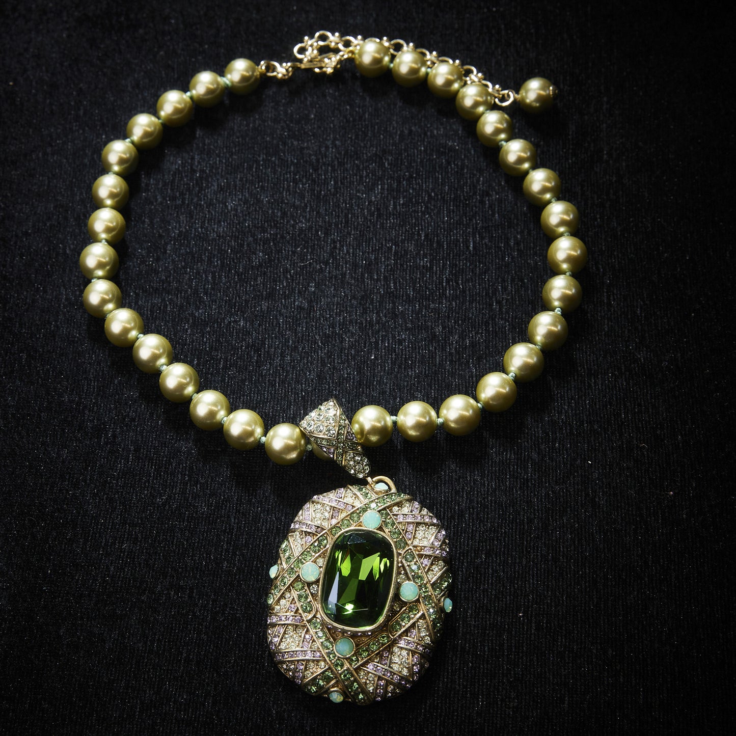 Sparkling Swarovski Crystal Copper Alloy Necklace KK-9715