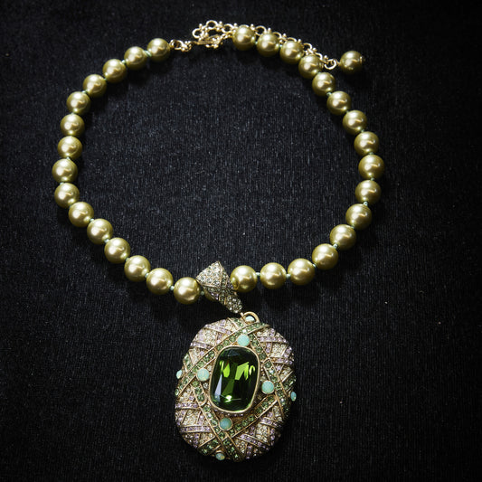 Sparkling Swarovski Crystal Copper Alloy Necklace KK-9715