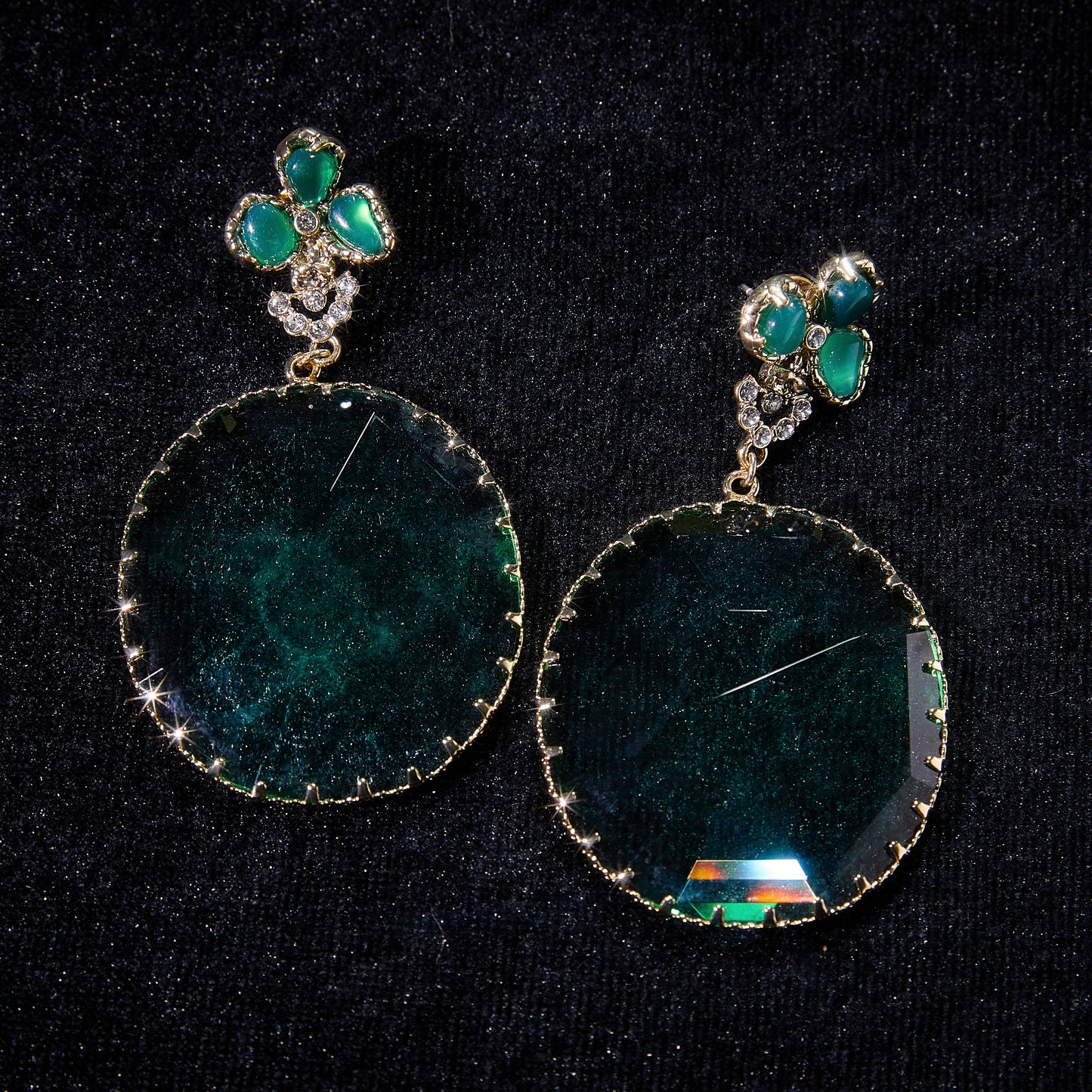 Refined Swarovski Crystal Copper Alloy Earrings  KK-92190