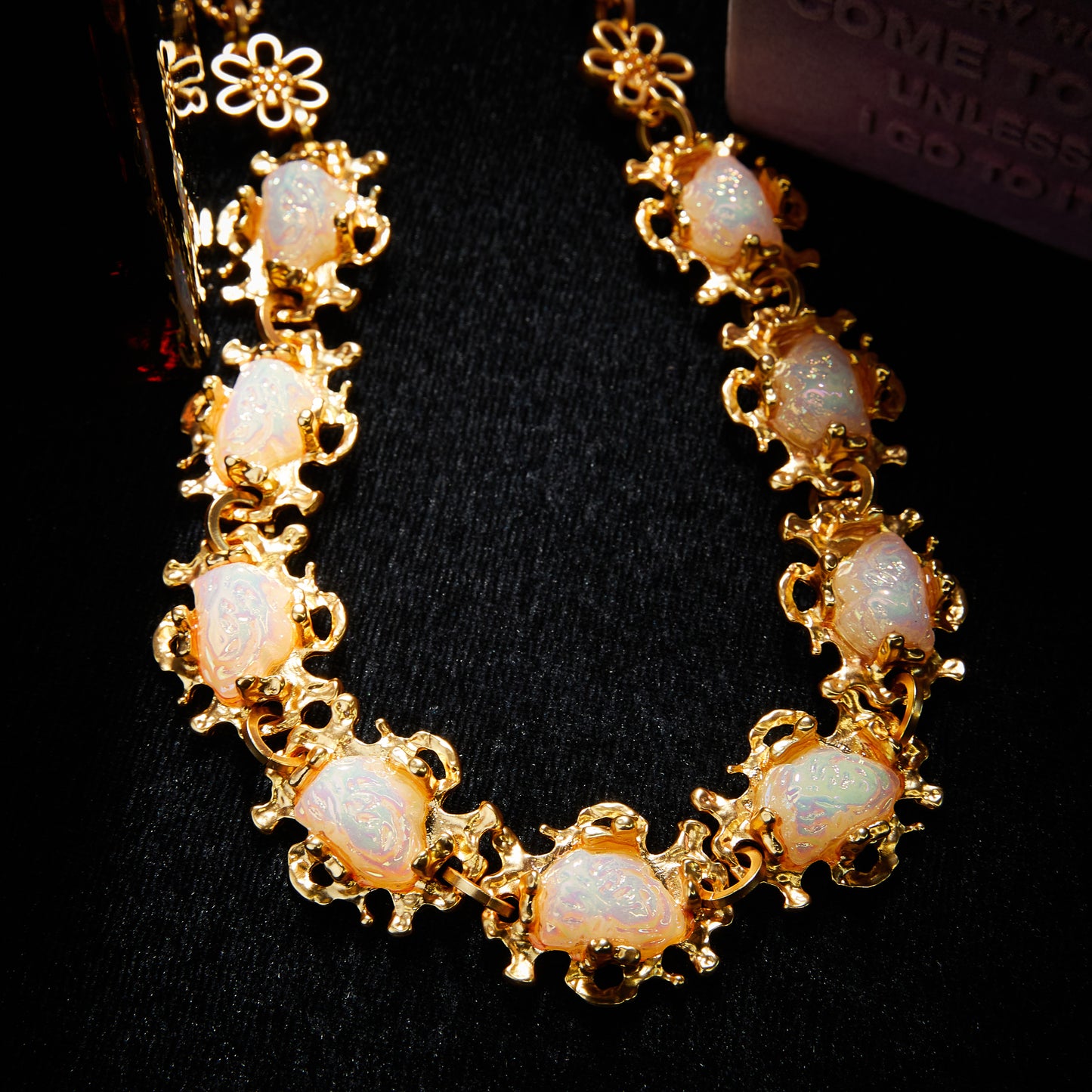 Refined Swarovski Crystal Copper Alloy Necklace KK-JB0146