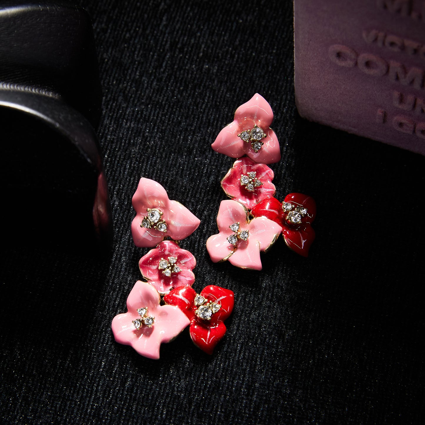 Sparkling Swarovski Crystal Copper Alloy Jewelry Set KK-JB0183