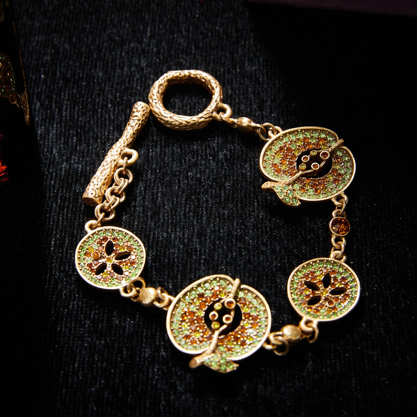 Refined Swarovski Crystal Copper Alloy Jewelry Set KK-JB0187