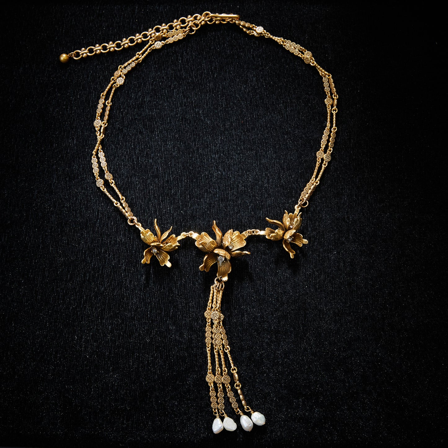 Refined Swarovski Crystal Copper Alloy Pearl-Imitation Jewelry Set KK-JB0040