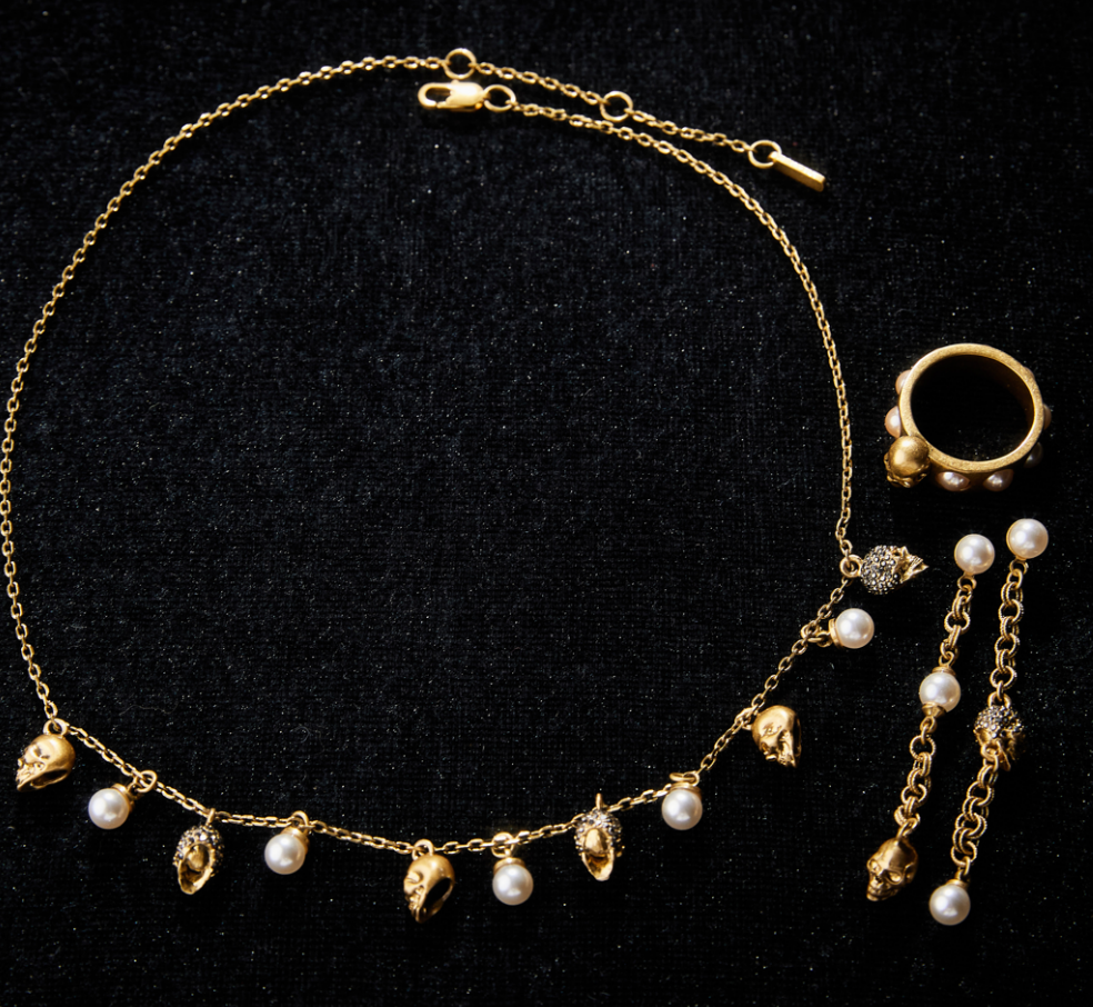 Refined Swarovski Crystal Copper Alloy Pearl-Imitation Jewelry Set KK-92087