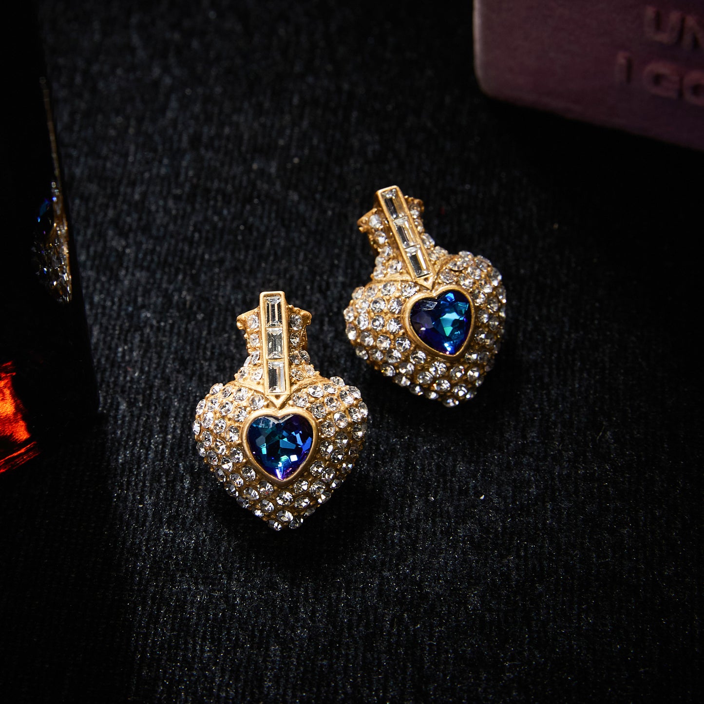 Sparkling Swarovski Crystal Copper Alloy Earrings KK-JB0012