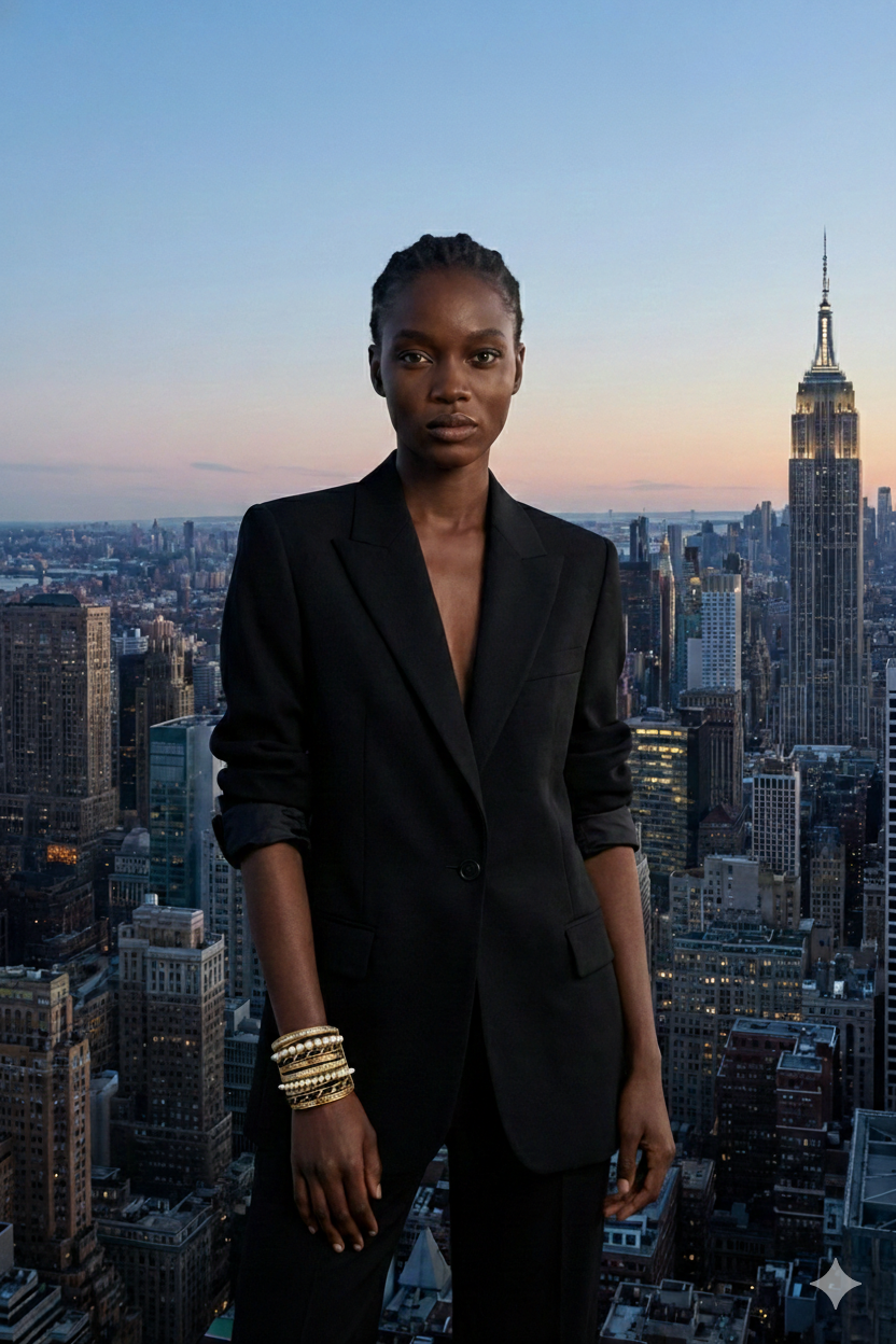 Multi-Layer Pearl & Chain Statement Cuff Bracelet